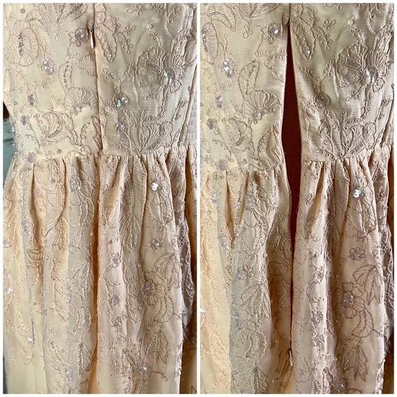 Anthropologie Forever That Girl Sequined Strapless Tiered Midi Dress NWT L